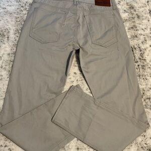 Robert Graham Tanner Slim Fit 5 Pocket Pants | Grey | 34 X 34  Orig $188